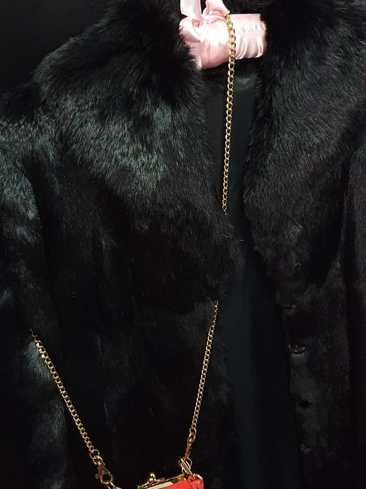 Haină de blană bizon