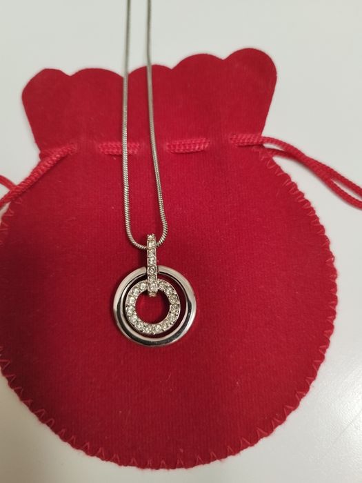 Сребърни комплекти, колие Swarovski, гривна