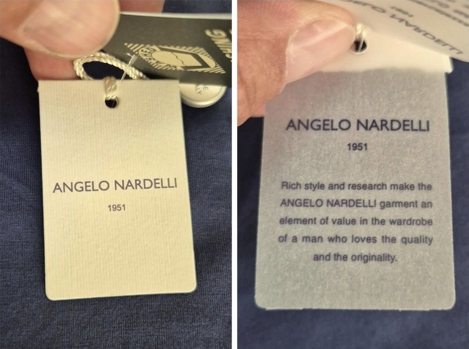Tricou polo Angelo Nardelli din Bumbac Premium, Made in Italy - 54