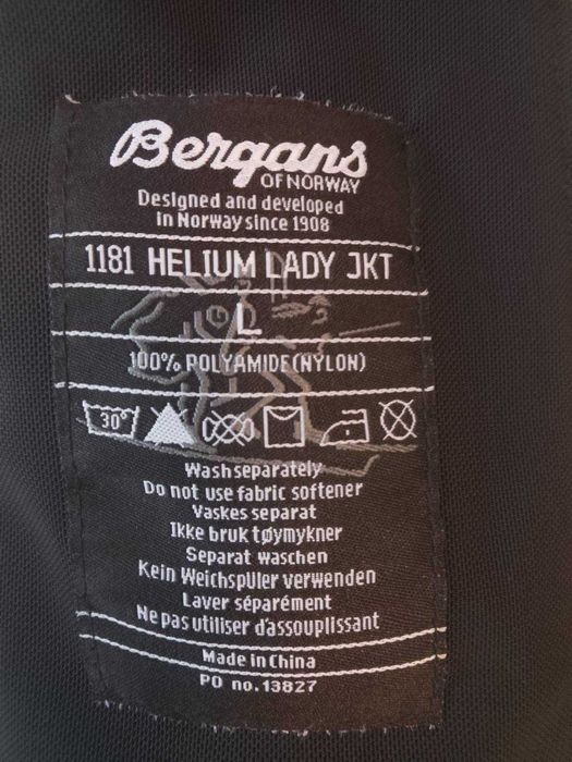 Туристическо скандинавско яке , мембрана Bergans