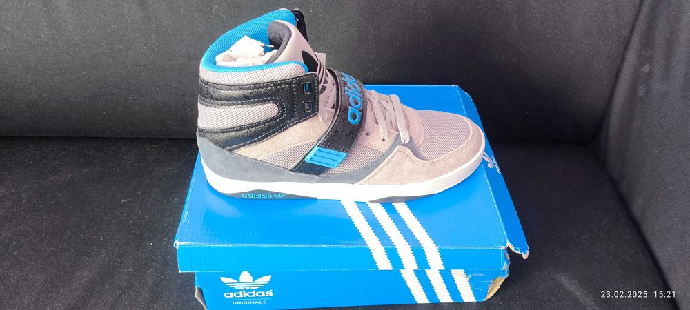 adidas - tenisi high 40,din piele,noi