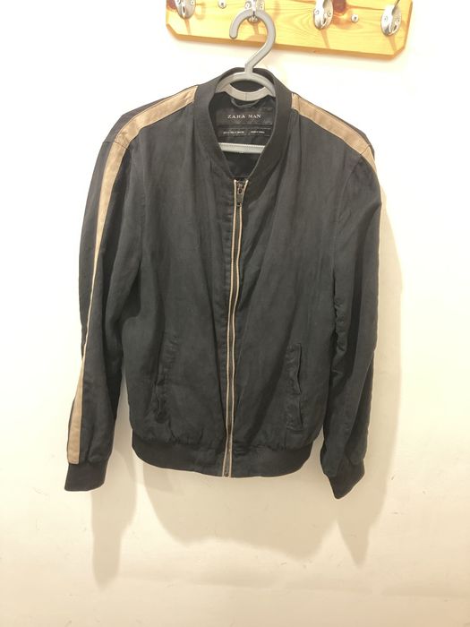 Куртка/бомбер оригинал ZARA замша S
