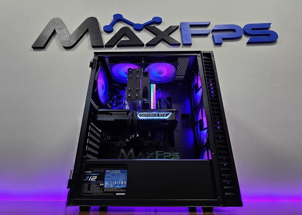 НОВО! RTX 5070, Ryzen 7 7800X3D, 32GB DDR5 Геймърски компютър