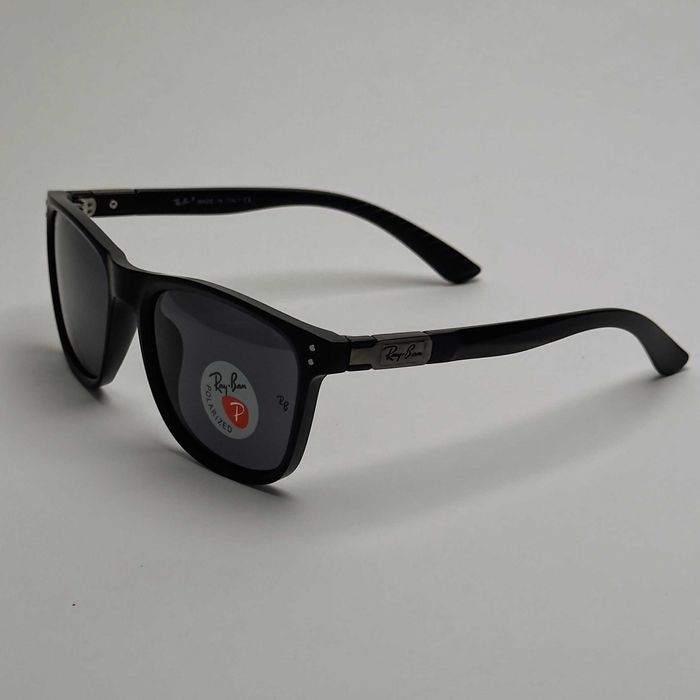 Слънчеви очила с Поляризация Ray Ban Wayfarer Унискес Бели Черни