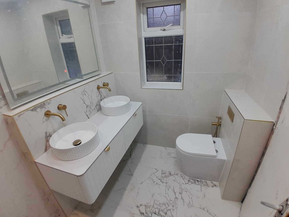 Вътрешни ремонти, Основен Ремонт  Баня,Лепене на плочки, фаянс,теракот