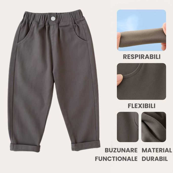 pantaloni baieti, primavara-vara, 140 cm, 3 culori, calitate super