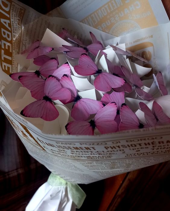 Букеты с бабочками