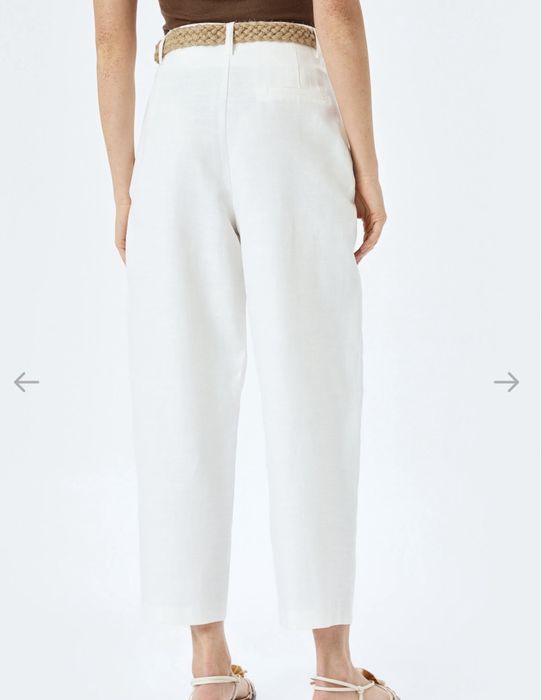 Белые брюки чистый хлопок