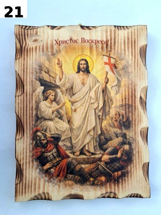 висококачествени цветни  икони печатани върху дърво