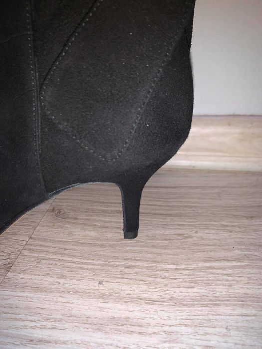 Дамски боти естествен велур