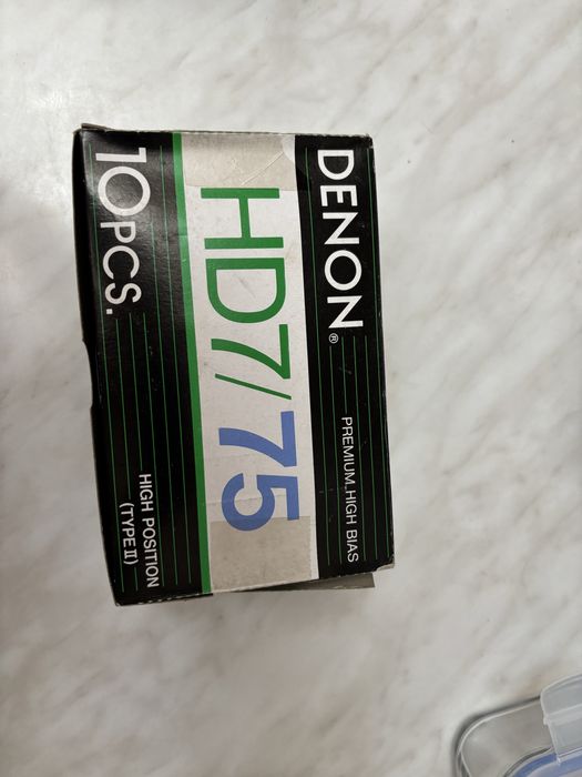 Casete audio denon HD 7/75  sigilate 2 buc.