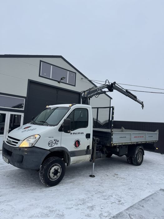 Iveco 65C15 cu Macara si basculabil