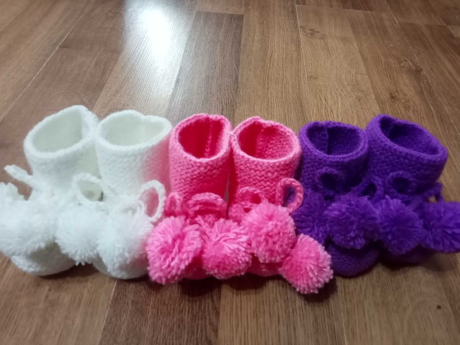 Пинетки вязанные