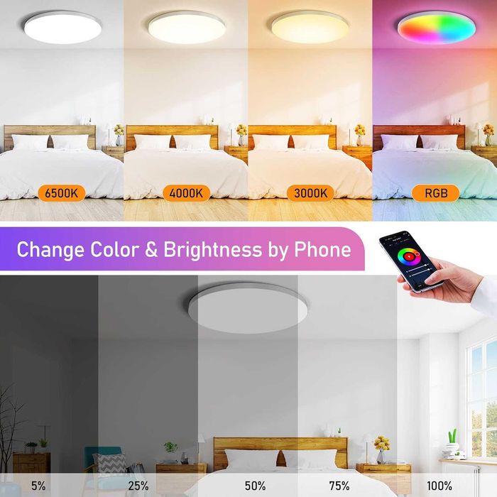 Предно RGB интелигентно таванно осветление