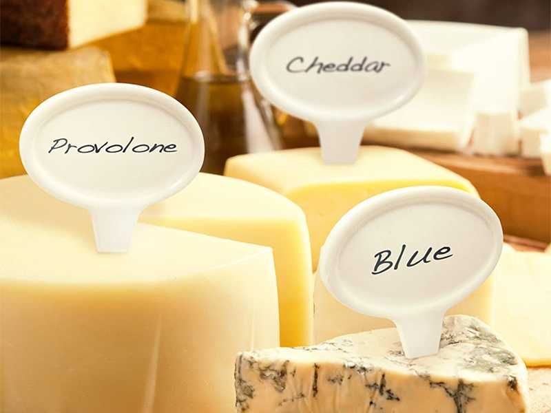 НОВИ! Шистова плоча 26х20х1см с керамични табели за сирена 6 броя