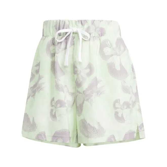 Pantaloni scurti Adidas Womens W Aop Short Tracksuit in Cream M 12 UK