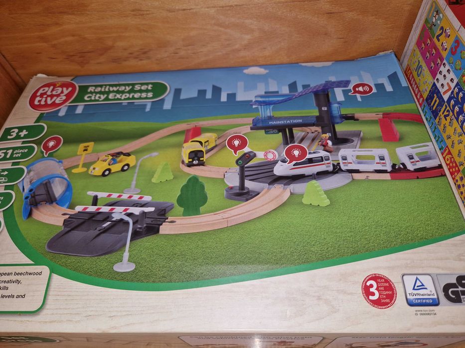 Tren lemn lidl playtive