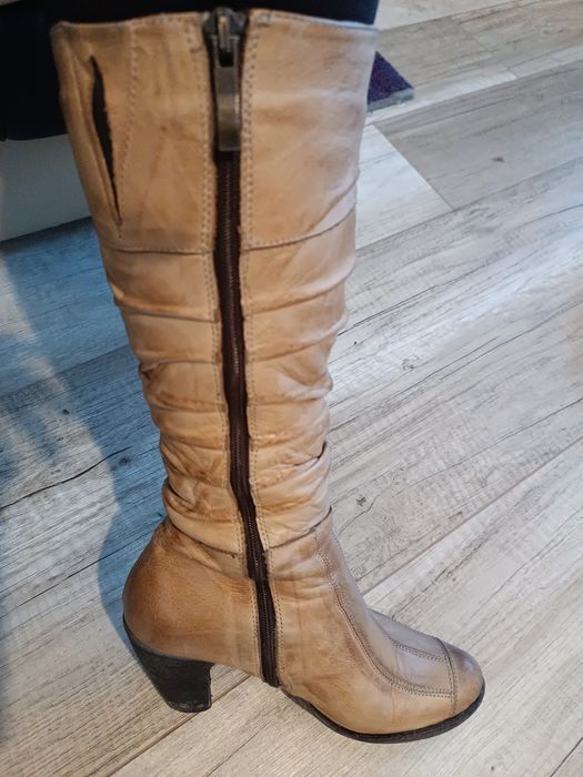 Дамски боти и ботуши естествена кожа