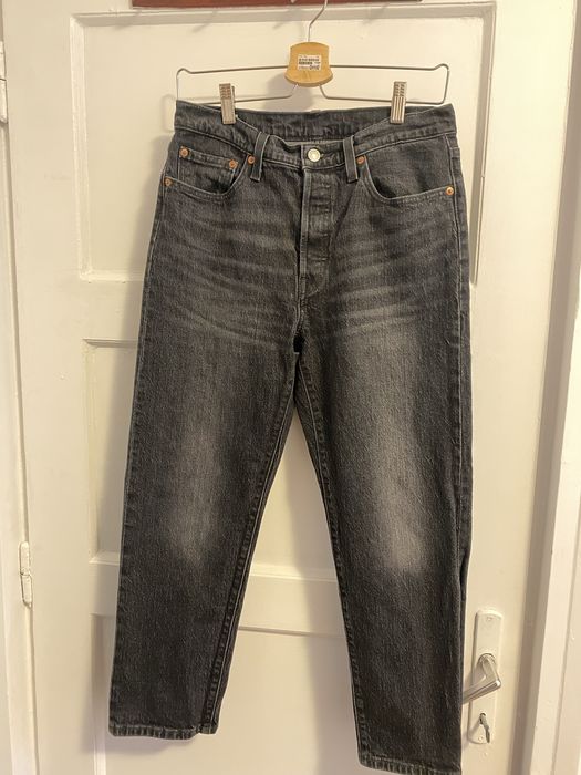 Blugi Levi’s 501 Crop gri inchis