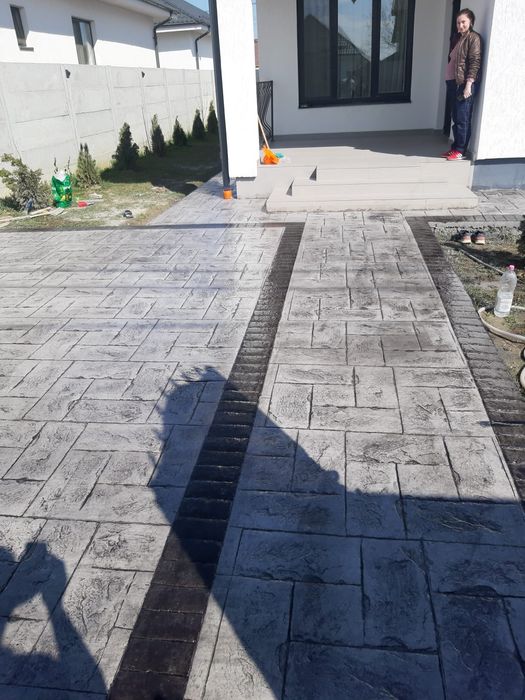 Beton amprentat și elicopterizat