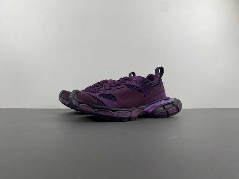 Balenciaga 3XL Sneakers Purple Suede Dark Grey/Grey