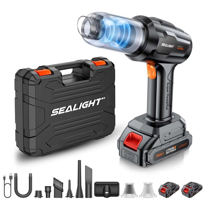Автомобилна прахосмукачка SEALIGHT безжична 21000Pa