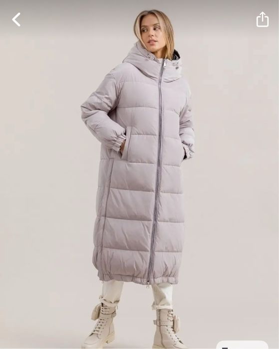 Пуховик женский длинный