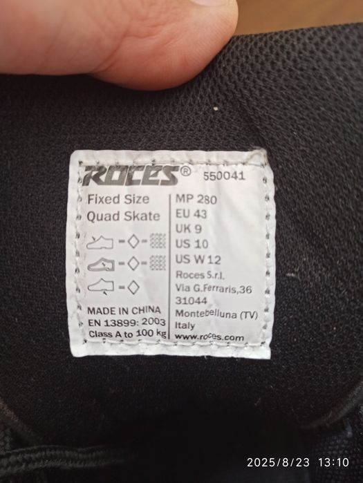 Patine rotile ROCES KOLOSSAL Adult Clasic Skates 43 noi Set Protecție