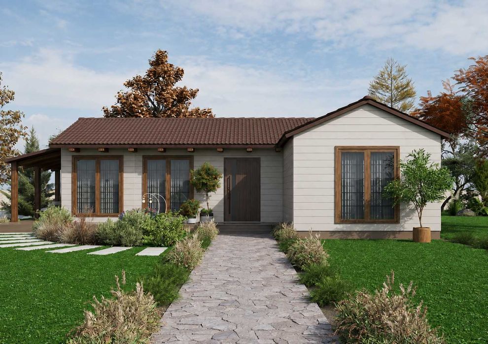 Сглобяема къща семейна с две спални – 78 м²