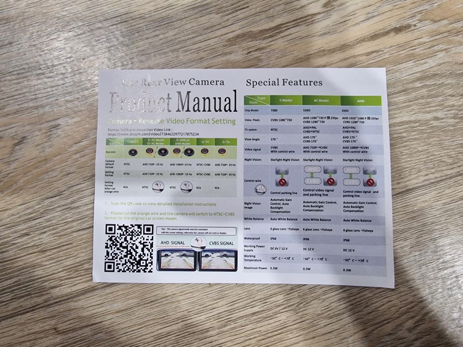 Продам камера заднего вида  AHD