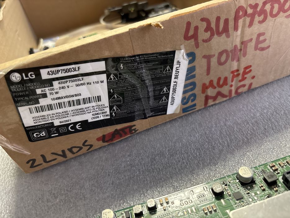 Main pcb pentru diverse tv : 55UR81003lj.beucljp,43ur78003 beusljp,65n