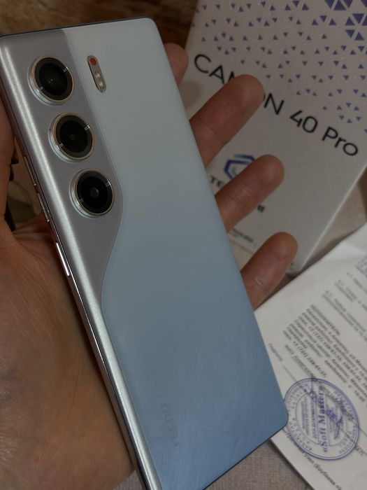 Смартфон TECNO CAMON 40 Pro 8 ГБ/256 ГБ белый