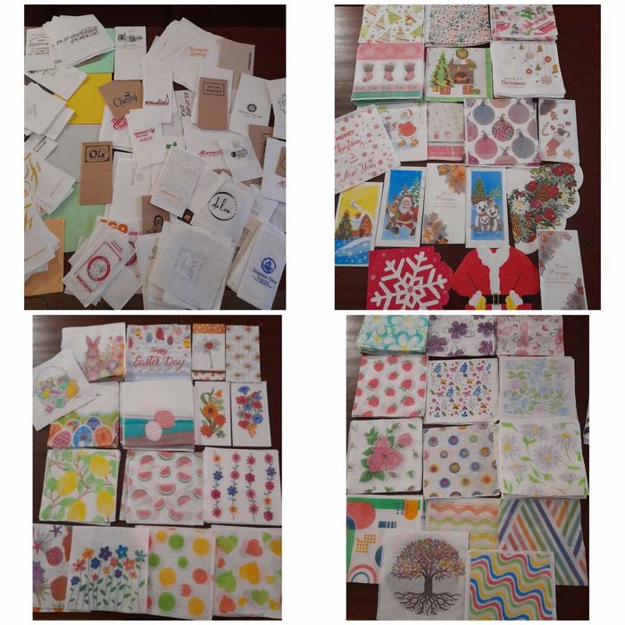 Салфетки за  декупаж и обикновени