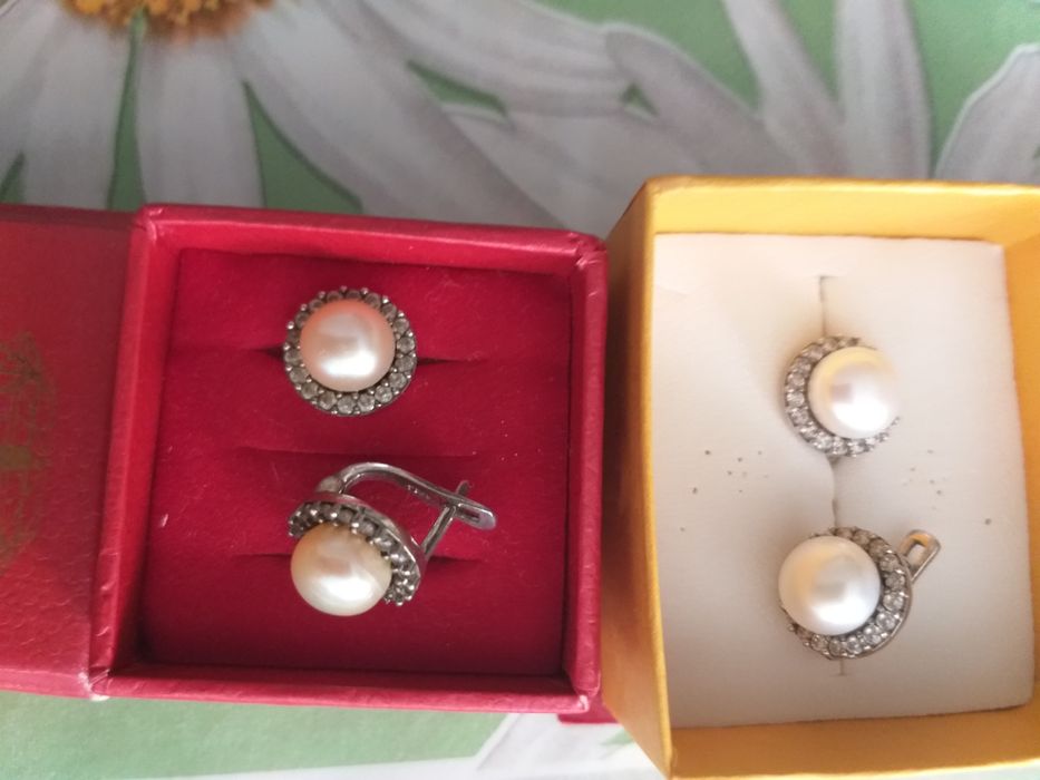 Серьги серебро 925 пробы