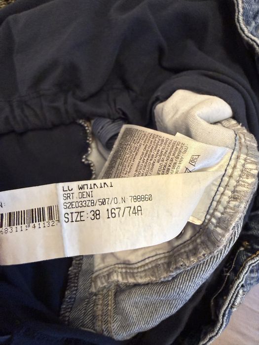 Set haine gravide mărimea S-M (aprox 60kg) - Tricou și pantaloni scurți denim LC Waikiki