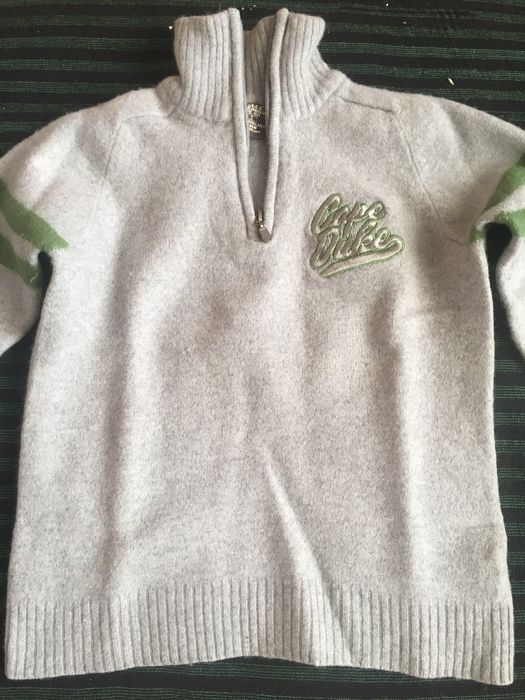 Детски вълнен пуловер с цип