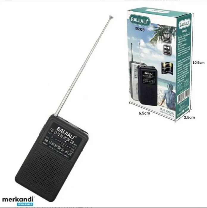 Портативно, мини AM / FM радио с вграден двулентов високоговорител