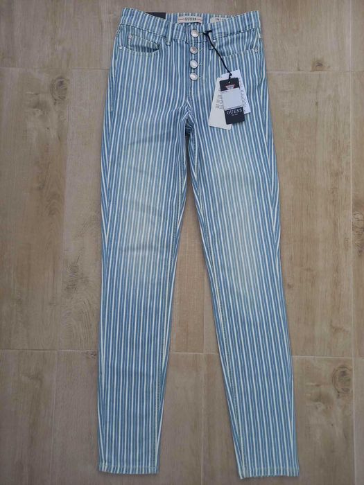 Панталон guess xs 25  син бял райе