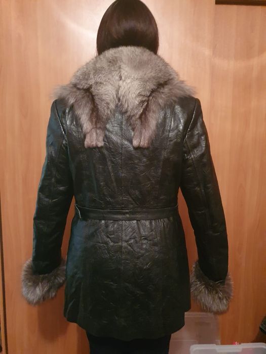 куртка кожаная зимняя