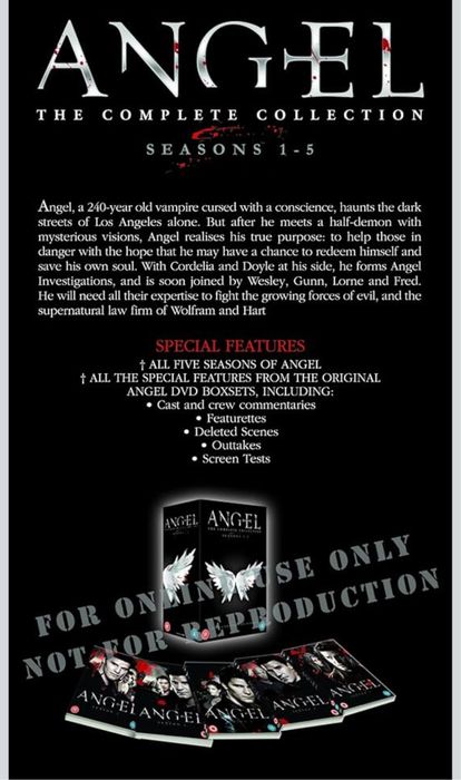 Film Serial Angel - Complete Season 1-5 DVD BoxSet Original