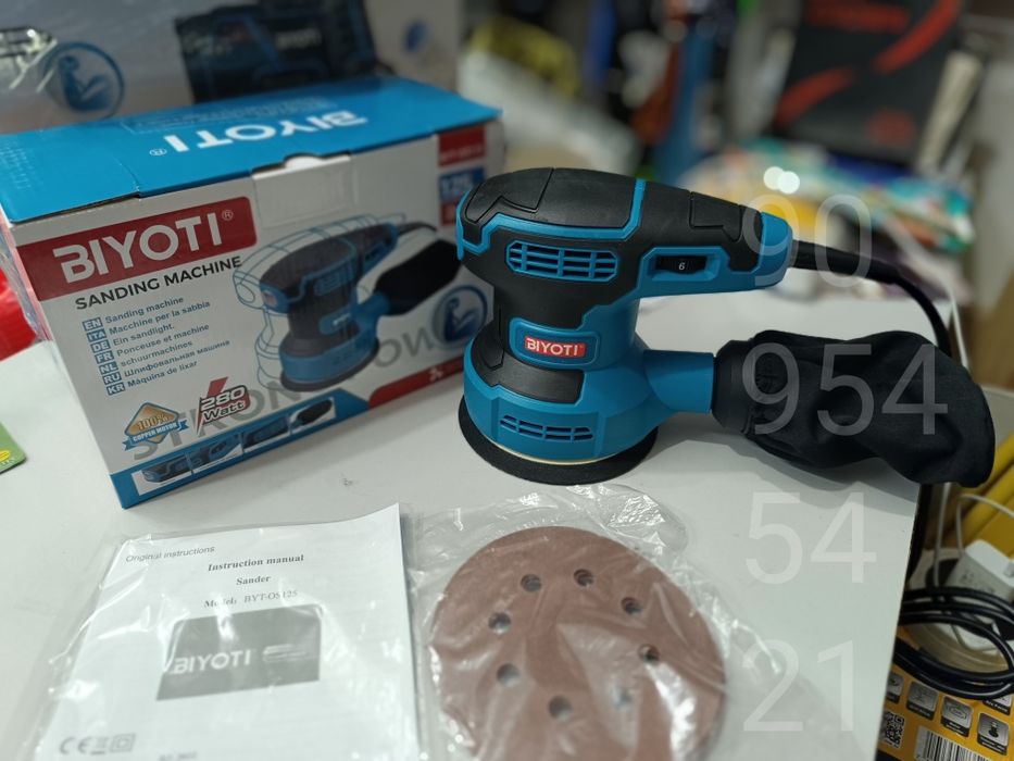 Шлифовальная машина Biyoti Ф125 эксцентриковая шлифмашинка