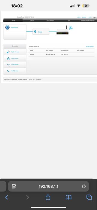 ZTE F670L wifi router optomda