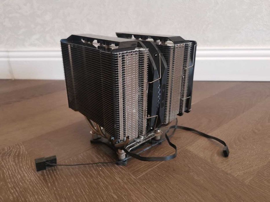 Мощный двухбашенный кулер (DeepCool TF140S, 6 теплотрубок)