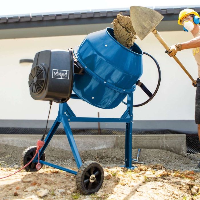 Betoniera MIX180 scheppach - 230V 50Hz 800W - 180L