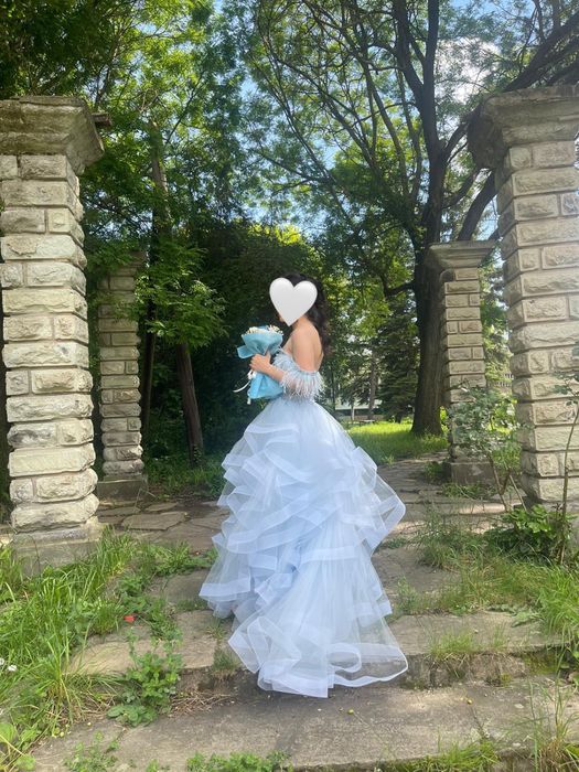 Бална рокля бебешко синьо