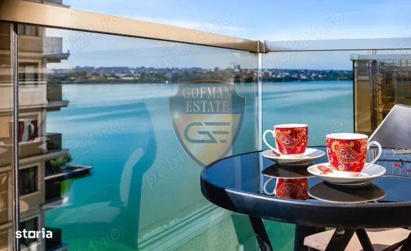 Lux 2 camere Mamaia Centru- Solid Residence, parcare, balcon, vedere