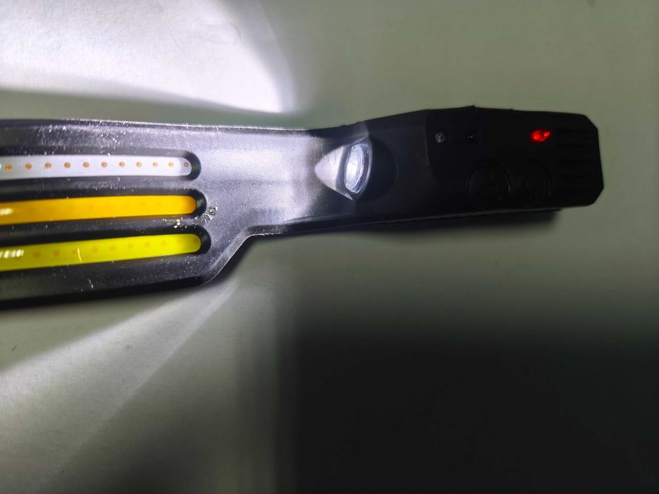 Lanterna frontala cu 3 benzi led  + xpe si senzor de miscare