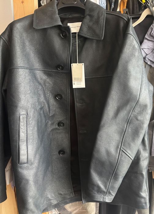 Wood Wood leather jacket