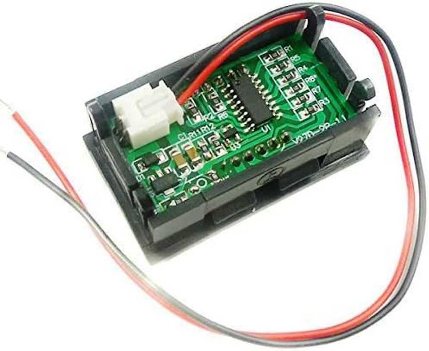 Цифров LED Волтметър за вграждане 4.5V-30V DC