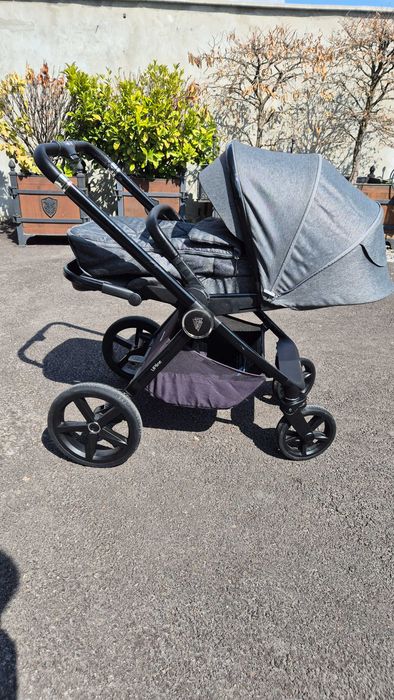 Количка Venicci Upline Slate Grey + Кошница Britax Römer Baby Safe Pro